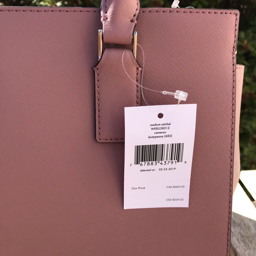 Kate Spade Cameron medium satchel dusty peony pink - Picture 4 of 8